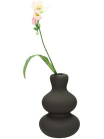 Vase Fine aus Steingut in Braun, Steingut, Braun, Ø 14 x H 20 cm