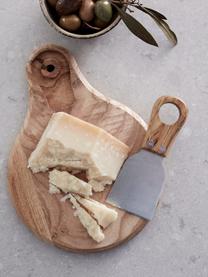 Käse-Set Novara B 16 x L 22 cm, 2-tlg., Messer: Teakholz, Edelstahl, Teakholz, Edelstahl, B 22 x T 16 cm