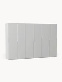 Armario modular Leon, 6 puertas (300 cm), diferentes variantes, Estructura: tablero aglomerado revest, Gris claro, Interior Basic (An 300 x Al 200 cm)