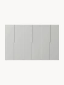 Armario modular Leon, 6 puertas (300 cm), diferentes variantes, Estructura: tablero aglomerado revest, Gris claro, Interior Basic (An 300 x Al 200 cm)