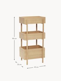 Regal Stack aus Eichenholz, Eichenholz

Dieses Produkt wird aus nachhaltig gewonnenem, FSC®-zertifiziertem Holz gefertigt., Eichenholz, B 43 x H 90 cm