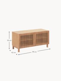 Holz-Schuhschrank Beyla, Korpus: Mitteldichte Holzfaserpla, Holz, B 99 x H 50 cm