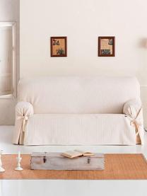 Pokrowiec na sofę Bianca, 100% bawełna, Odcienie kremowego, S 230 x W 110 cm