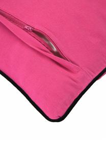 Housse de coussin avec imprimé cœur design Haylie, Multicolore,rose vif, larg. 40 x long. 40 cm