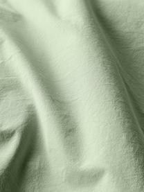 Gewaschener Baumwoll-Kopfkissenbezug Darlyn, 100 % Baumwolle
Fadendichte 150 TC, Standard Qualität

Bettwäsche aus Baumwolle fühlt sich auf der Haut angenehm weich an, nimmt Feuchtigkeit gut auf und eignet sich für Allergiker.

Durch ein besonderes Waschungsverfahren erhält der Stoff eine robuste, unregelmäßige Stonewash-Optik. Außerdem wird der Stoff dadurch weich und geschmeidig im Griff und erhält eine natürliche Knitter-Optik, die kein Bügeln erfordert und Gemütlichkeit ausstrahlt.

Das in diesem Produkt verwendete Material ist schadstoffgeprüft und zertifiziert nach STANDARD 100 by OEKO-TEX®, 4265CIT, CITEVE., Salbeigrün, B 40 x L 80 cm