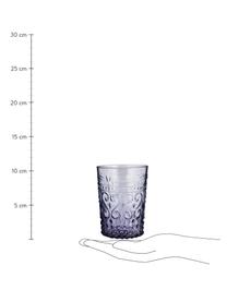 Sada ručně foukaných sklenic v různých provedeních Melting Pot Berry, 6 dílů, Odstíny modré, odstíny červené