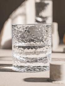 Wassergläser Forma mit strukturierter Oberfläche, 2 Stück, Glas, Transparent, Ø 9 x H 10 cm, 300 ml