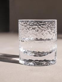 Wassergläser Forma mit strukturierter Oberfläche, 2 Stück, Glas, Transparent, Ø 9 x H 10 cm, 300 ml