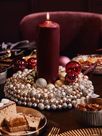 Weihnachtskranz Festivity, verschiedene Größen, Kunststoff, Styropor, Silberfarben, Goldfarben, Ø 33 x H 7 cm