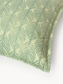 Housses de coussin avec motif graphique Armanda, lot de 2, 80 % polyester, 20 % coton, Tons verts, larg. 45 x long. 45 cm