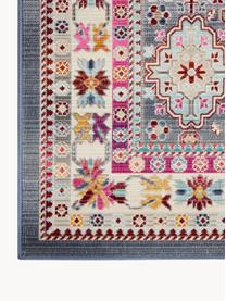 Tapis Vintage Kashan, Bleu, rose vif, larg. 121 x long. 173 cm (taille S)