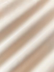 Funda nórdica de satén de algodón Alyssa, Tonos grises, blanco crema, Cama 90 cm (155 x 220 cm)