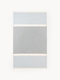 Ręcznik plażowy Indra, Niebieski, złamana biel, S 100 x D 180 cm