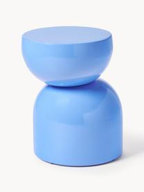 Table d'appoint de jardin Gigi, Plastique, métal, revêtement par poudre, Bleu, larg. 45 x haut. 55 cm