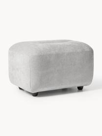 Hocker Stella, Bezug: 85 % Polyester, 15 % Baum, Gestell: Massives Buchenholz, Span, Webstoff Grau, B 71 x H 43 cm