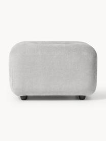 Pouf Stella, Tissu gris, larg. 71 x haut. 43 cm