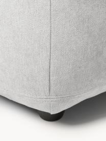 Pouf Stella, Tissu gris, larg. 71 x haut. 43 cm