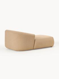 Módulo diván en tejido bouclé Sofia, Tapizado: tejido bouclé (100% polié, Estructura: madera de pícea, tablero , Patas: plástico Este producto es, Bouclé beige, An 185 x F 92 cm, chaise longue izquierda