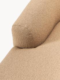 Ottomane-Eckmodul Sofia aus Bouclé, Bezug: Bouclé (100 % Polyester) , Gestell: Fichtenholz, Spanplatte, , Bouclé Beige, B 185 x T 92 cm, Eckteil links