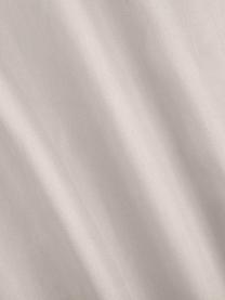 Biancheria da letto in raso di cotone taupe Comfort, Taupe, 180 x 300 cm + 2 federe 50 x 80 cm