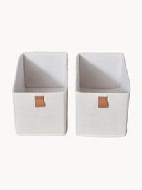 Cajas Premium, 2 uds., Beige claro, marrón, An 15 x F 30 cm