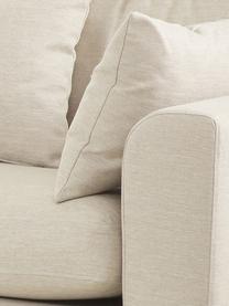 Grosses Ecksofa Zach in Beige, Bezug: Polypropylen Der hochwert, Webstoff Beige, B 300 x T 213 cm, Eckteil links