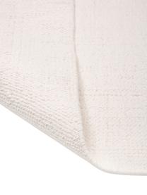 Tapis en coton fin tissé main crème Agneta, Blanc crème