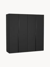 Armoire modulaire à portes battantes Leon, larg. 200 cm, plusieurs variantes, Noir, Basic Interior, larg. 200 x haut. 200 cm