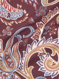 Baumwoll-Kopfkissenbezüge Liana in Bordeaux mit Paisley-Muster, 2 Stück, Webart: Renforcé Fadendichte 144 , Bordeaux, 40 x 80 cm