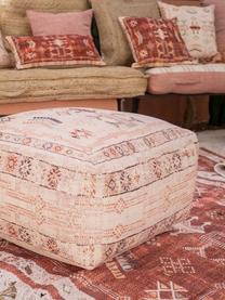 Federa arredo boho color rosso/beige Tanger, 100% cotone, Rosso, beige, Larg. 30 x Lung. 60 cm