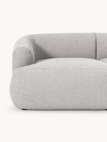 Modulares Bouclé-Ecksofa Sofia (4-Sitzer), Bezug: Bouclé (100 % Polyester) , Gestell: Fichtenholz, Spanplatte, , Bouclé Hellgrau, B 312 x T 235 cm