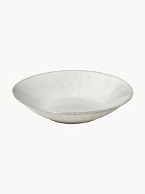 Ručně vyrobené hluboké talíře Nordic Sand Ø 22 cm, 4 ks, Kamenina, Světle šedá, tečky, Ø 22 cm, V 5 cm