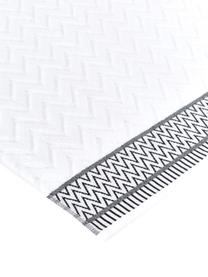 Serviette de toilette ethnique Karma, 100 % coton
Qualité supérieure, 600 g/m², Blanc, noir, Drap de bain, larg. 90 x long. 150 cm