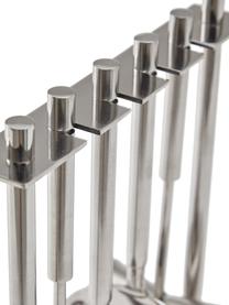 Cocktailset Aniceli, 5-delig, Voetstuk: marmer, Wit, gemarmerd, zilverkleurig, Set met verschillende formaten
