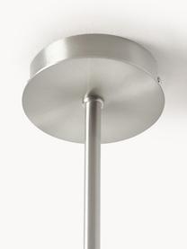 Grote hanglamp Cassandra, Metaal, verguld, Zilverkleurig, B 143 x H 73 cm