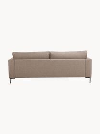 Sofa Luna (3-osobowa), Tapicerka: 100% poliester z certyfik, Stelaż: lite drewno bukowe, sklej, Nogi: metal galwanizowany, Taupe tkanina, S 230 x G 95 cm