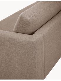 Sofa Luna (3-Sitzer), Bezug: 100 % Polyester, Oeko-Tex, Gestell: Massives Buchenholz, Schi, Füße: Metall, galvanisiert Das , Webstoff Taupe, B 230 x T 95 cm