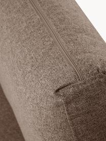 Sofa Luna (3-Sitzer), Bezug: 100 % Polyester Der strap, Gestell: Massives Buchenholz, Schi, Füße: Metall, galvanisiert Das , Webstoff Taupe, B 230 x T 95 cm