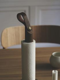 Porte-rouleau de cuisine en bois de chêne Grab, Bois de chêne, gris, Ø 15 x haut. 32 cm