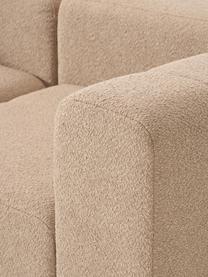 Modulares Bouclé-Sofa Lena (4-Sitzer), Bezug: Bouclé (93 % Polyester, 6, Gestell: Buchenholz, Spanplatte, H, Bouclé Beige, B 287 x T 106 cm