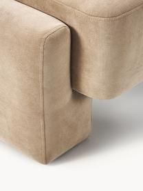 Sofa-Hocker Bobi, Bezug: 88 % Polyester, 12 % Nylo, Gestell: Massives Kiefernholz, Webstoff Beige, B 90 x T 55 cm