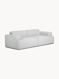 Sofa Melva (3-Sitzer), Bezug: 100% Polyester Der hochwe, Gestell: Massives Kiefernholz, Spa, Füße: Kunststoff Dieses Produkt, Webstoff Hellgrau, B 238 x T 101 cm