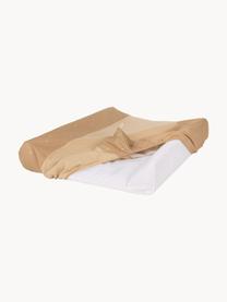 Matelas à langer en coton bio Zen, Brun clair, blanc, larg. 50 x long. 70 cm