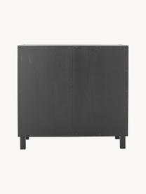 Credenza Trento, Nero, Larg. 105 x Alt. 100 cm