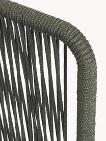 Garten-Loungesofa Nadin mit geflochtenem Seil (2-Sitzer), Gestell: Metall, verzinkt und lack, Bezug: Polyester, Webstoff Hellbeige, Olivgrün, B 135 x T 65 cm