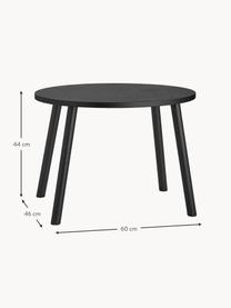 Ovale houten kindertafel Mouse, Gelakt eikenhout

Dit product is gemaakt van duurzaam geproduceerd, FSC®-gecertificeerd hout., Zwart, B 60 x D 46 cm