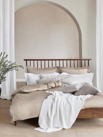 Housse de couette en satin de coton Premium, Beige, larg. 200 x long. 200 cm