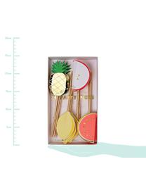 Set spiedini per feste Fruit Party 24 pz, Carta, legno, Multicolore, Lung. 11 x Larg. 2 cm