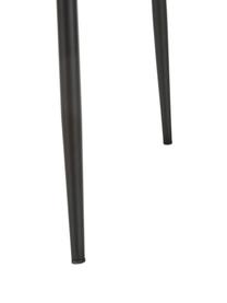 Silla tapizada Tess, Tapizado: poliéster Alta resistenci, Patas: metal con pintura en polv, Tejido negro, negro, An 49 x F 64 cm