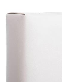 Cabecero de cuero sintético Jay, Tapizado: cuero sintético, Estructura: tablero de fibras de dens, Blanco, An 160 x Al 140 cm